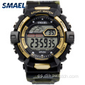 SMAEL Reloj deportivo casual para hombre Pantalla LED impermeable